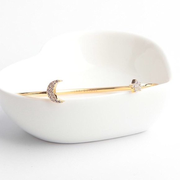 HENRI BENDEL Luxe Chic Moon Wire Cuff Bracelet - Picture 3 of 8